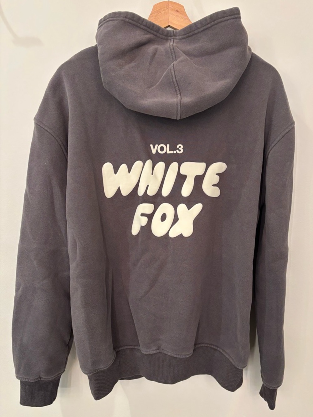 White Fox Boutique Gray Hoodie Sweatshirt